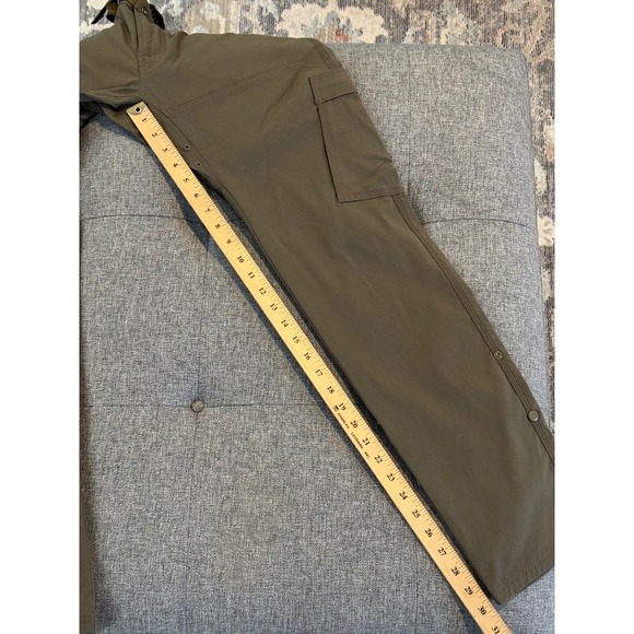 Prana Mens 32W x 32L Straight Fit Cargo Pants Olive Green Outdoor Casual - Picture 7 of 9